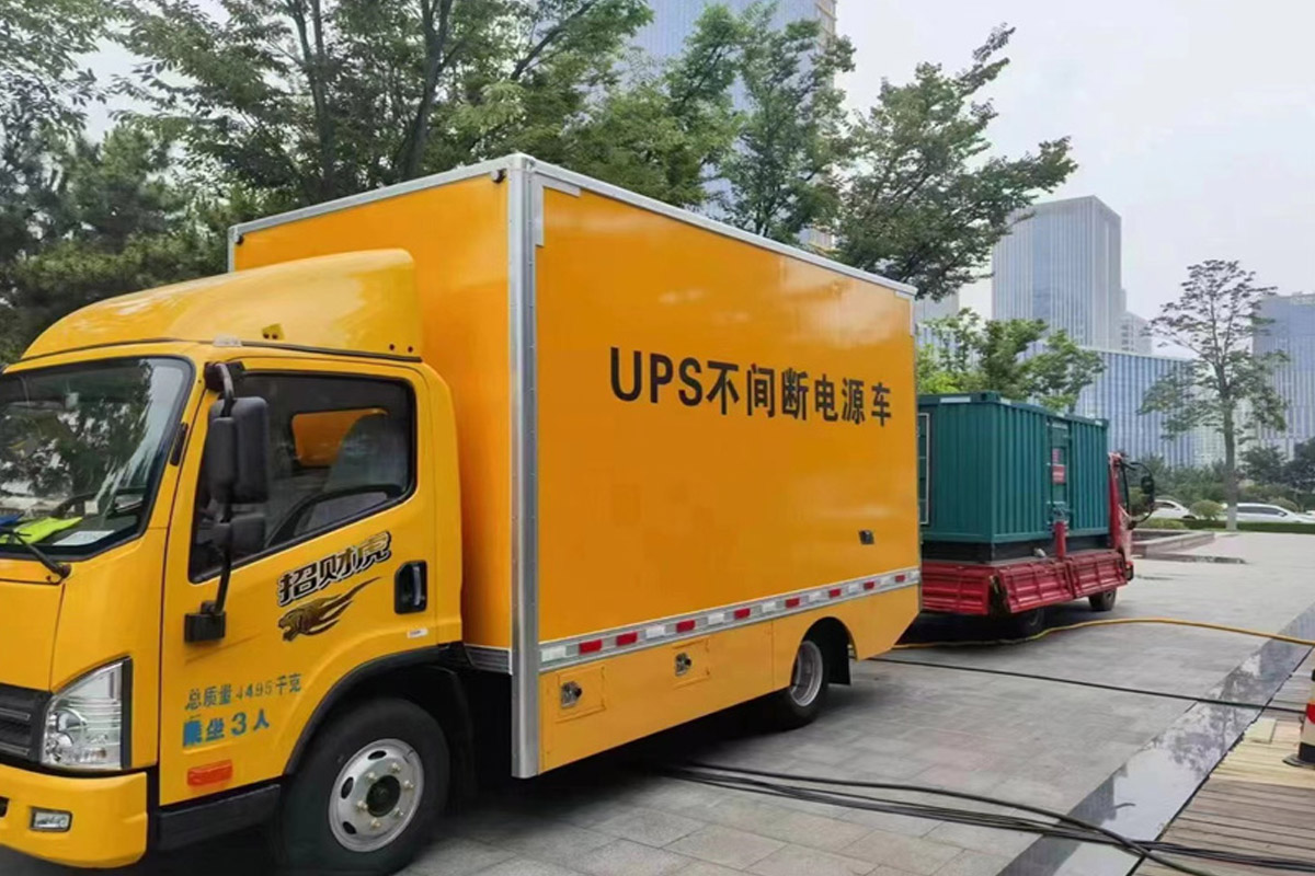 玉山发电机租赁施工现场